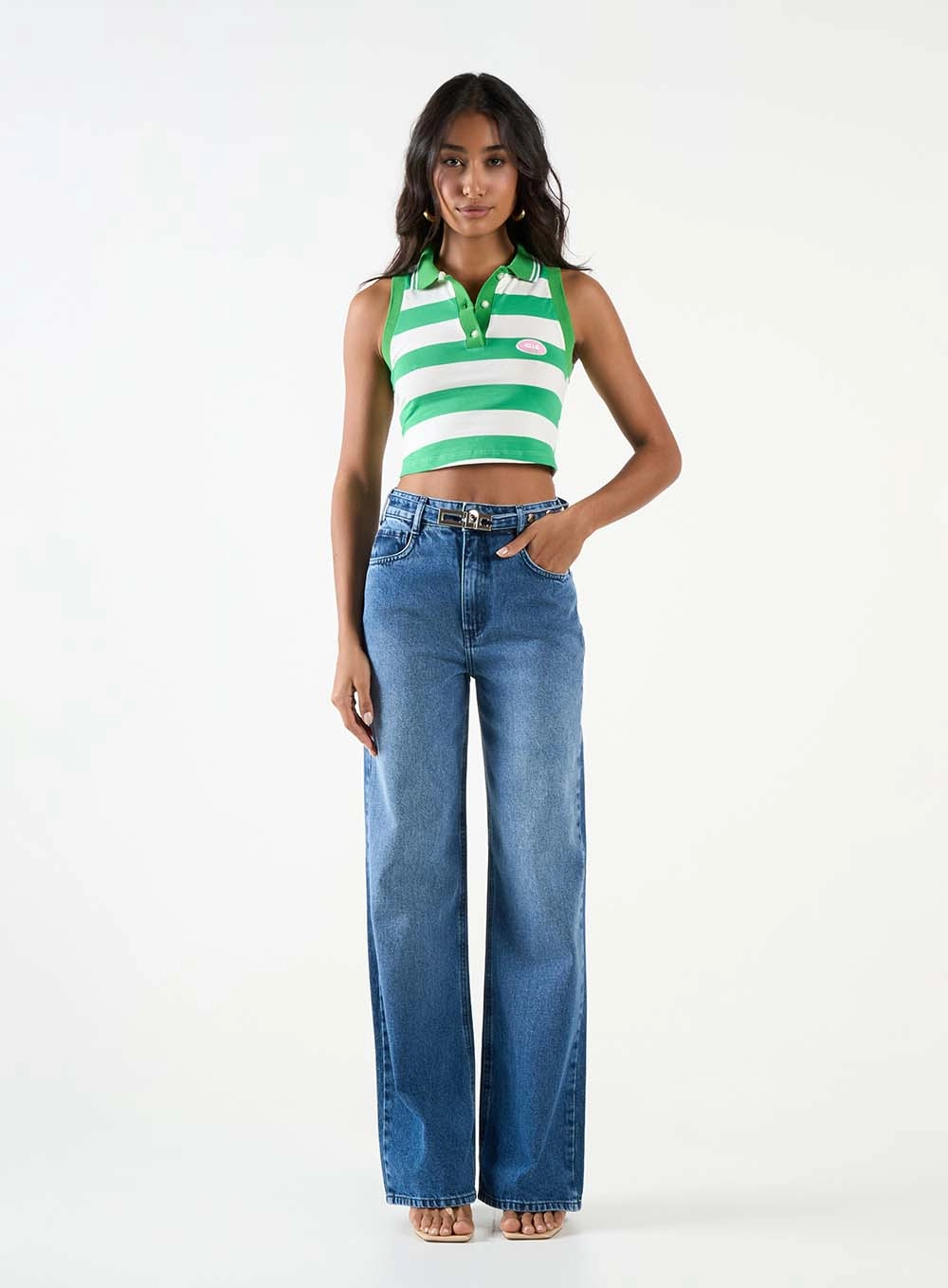 Blusa Polo Small Listrada Curta Estampados 2