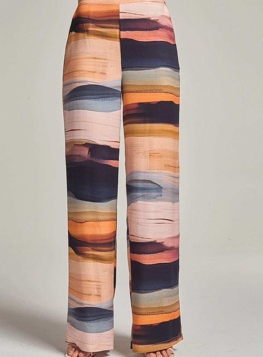 Calça Feminina Estampada Comfort Cós Com Elástico Estampados 2