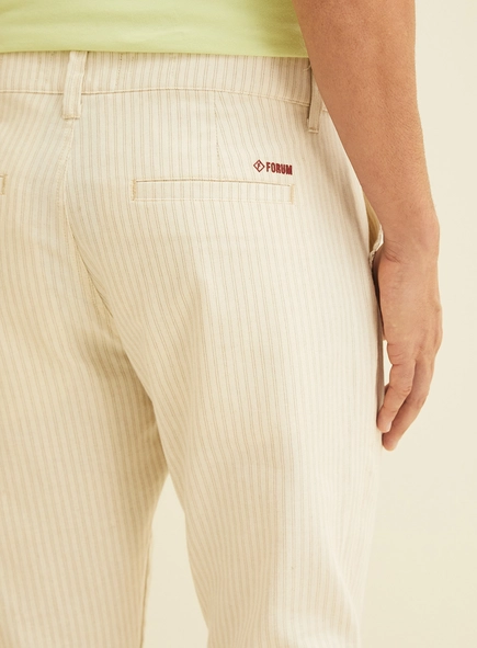 Calça Masculina Reta Listrada