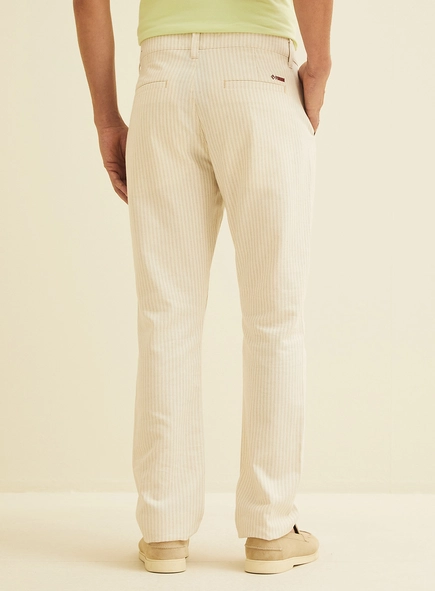 Calça Masculina Reta Listrada