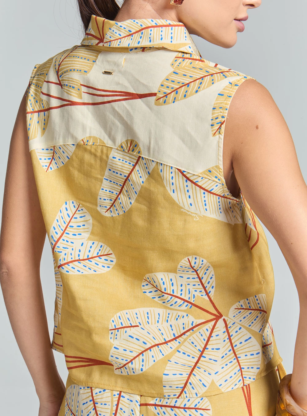 Camisa Feminina Estampada De Alfaiataria Estampados 5