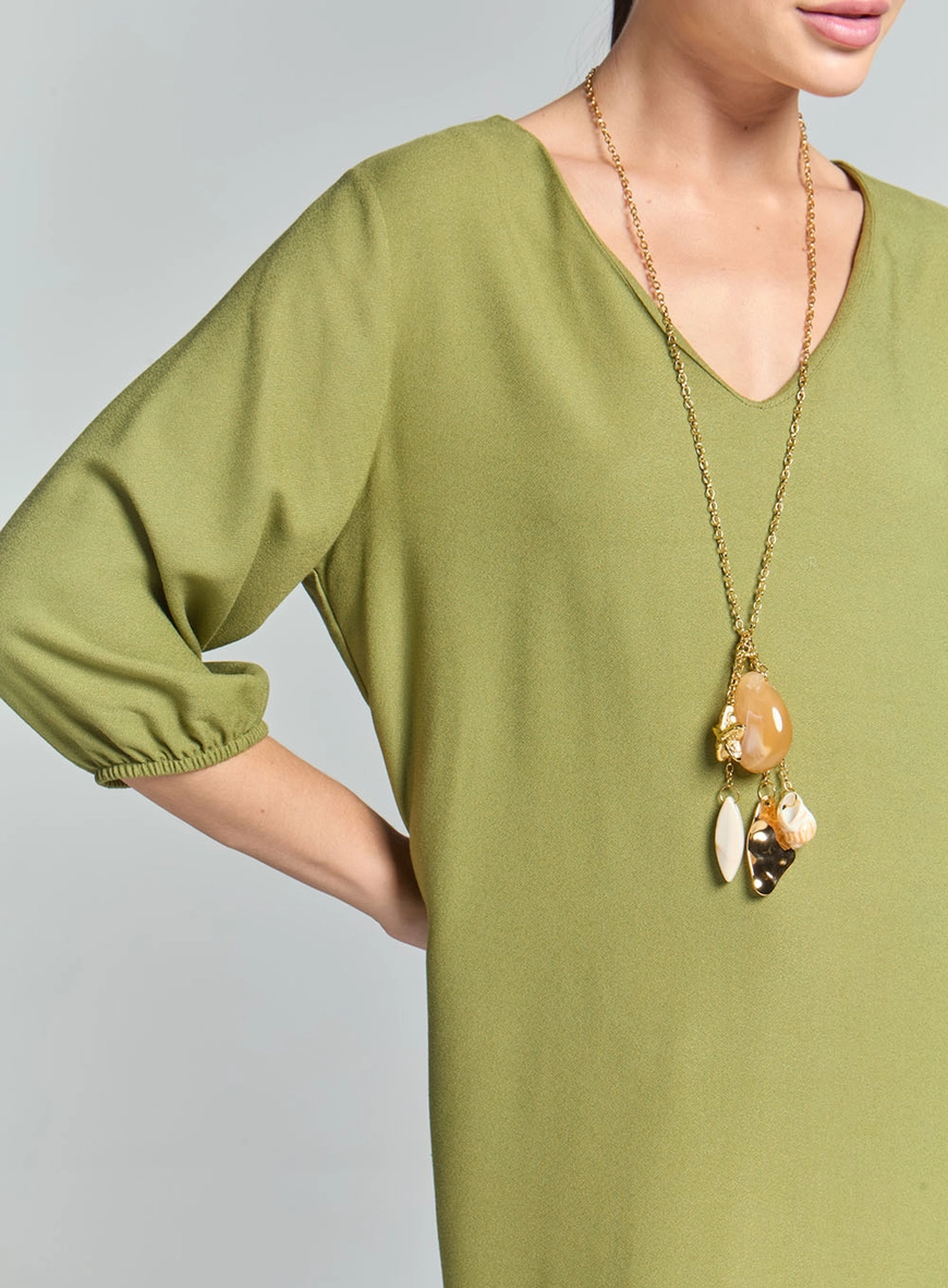 Vestido Comfort Solto Verde 3