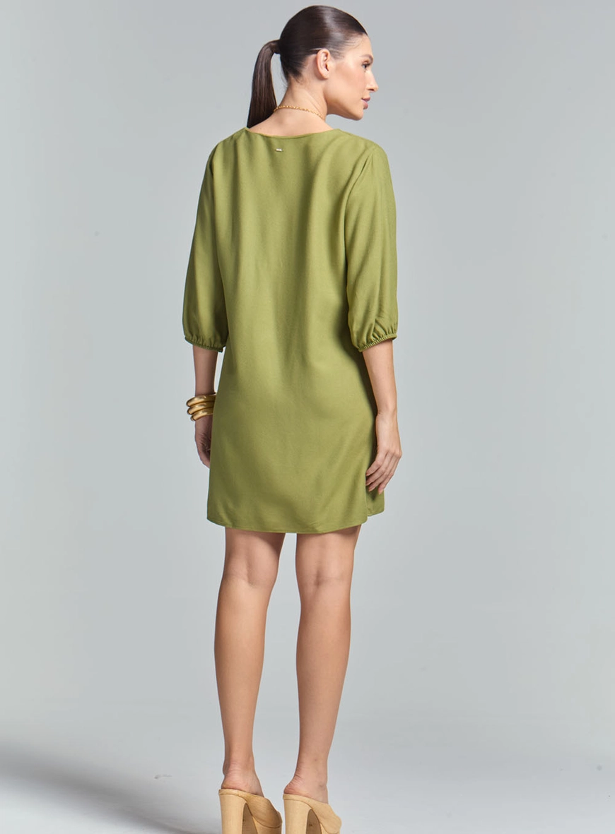 Vestido Comfort Solto Verde 5