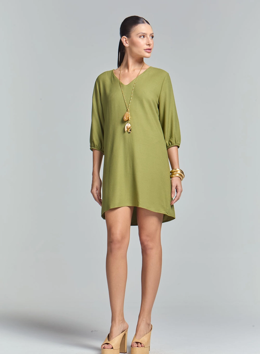 Vestido Comfort Solto Verde 6