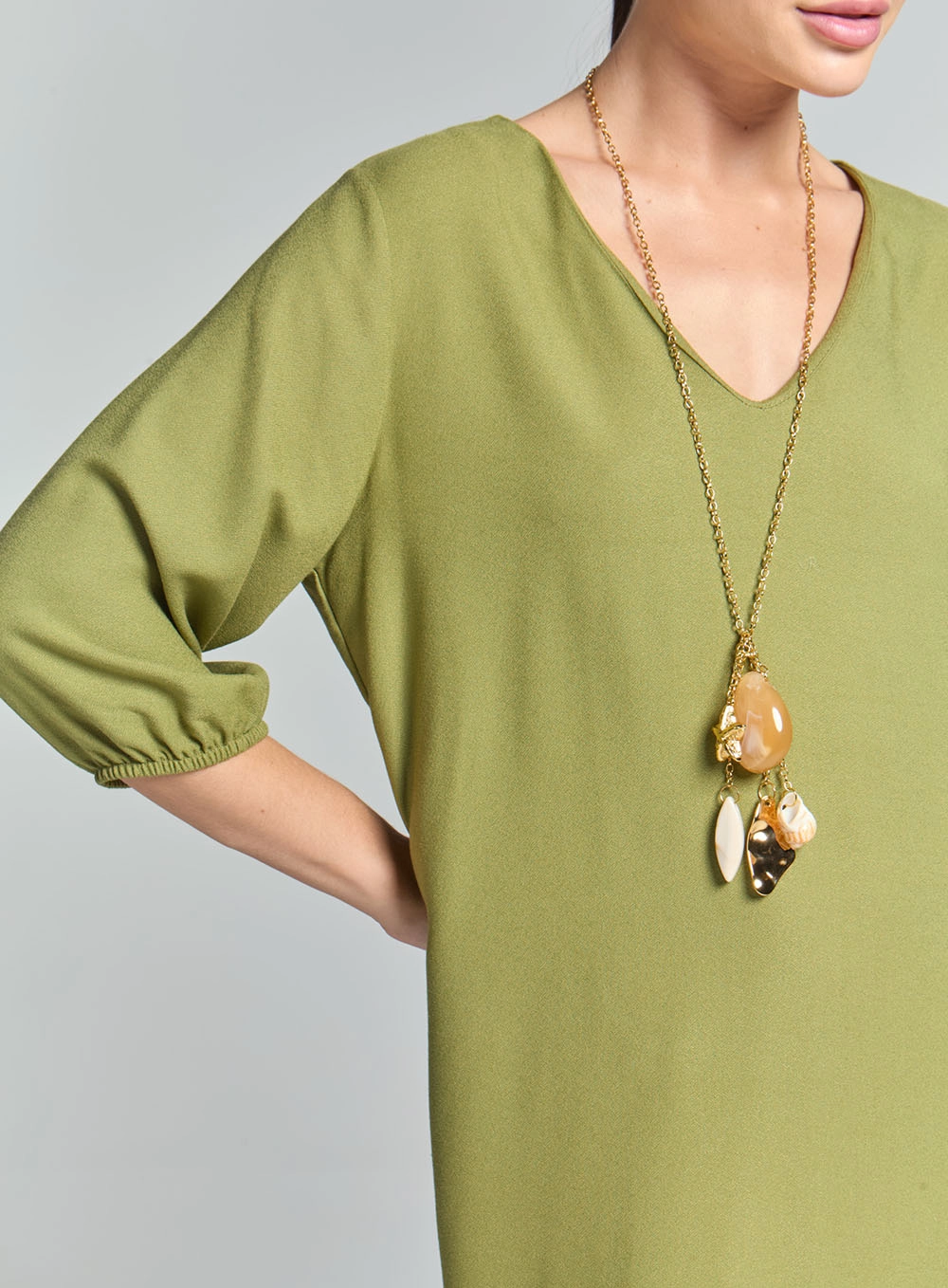 Vestido Comfort Solto Verde 3