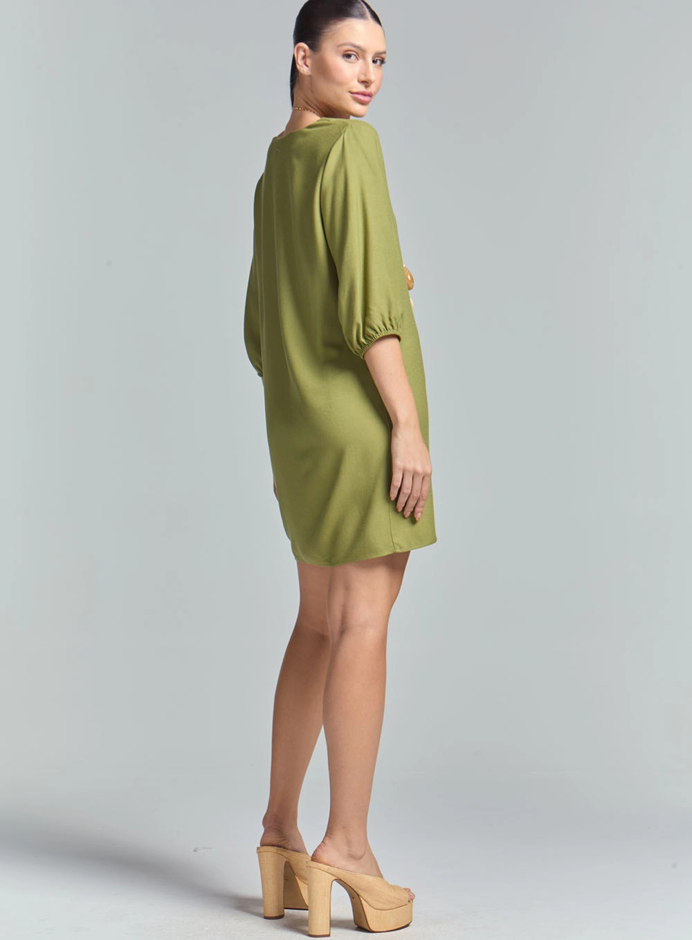 Vestido Comfort Solto Verde 4