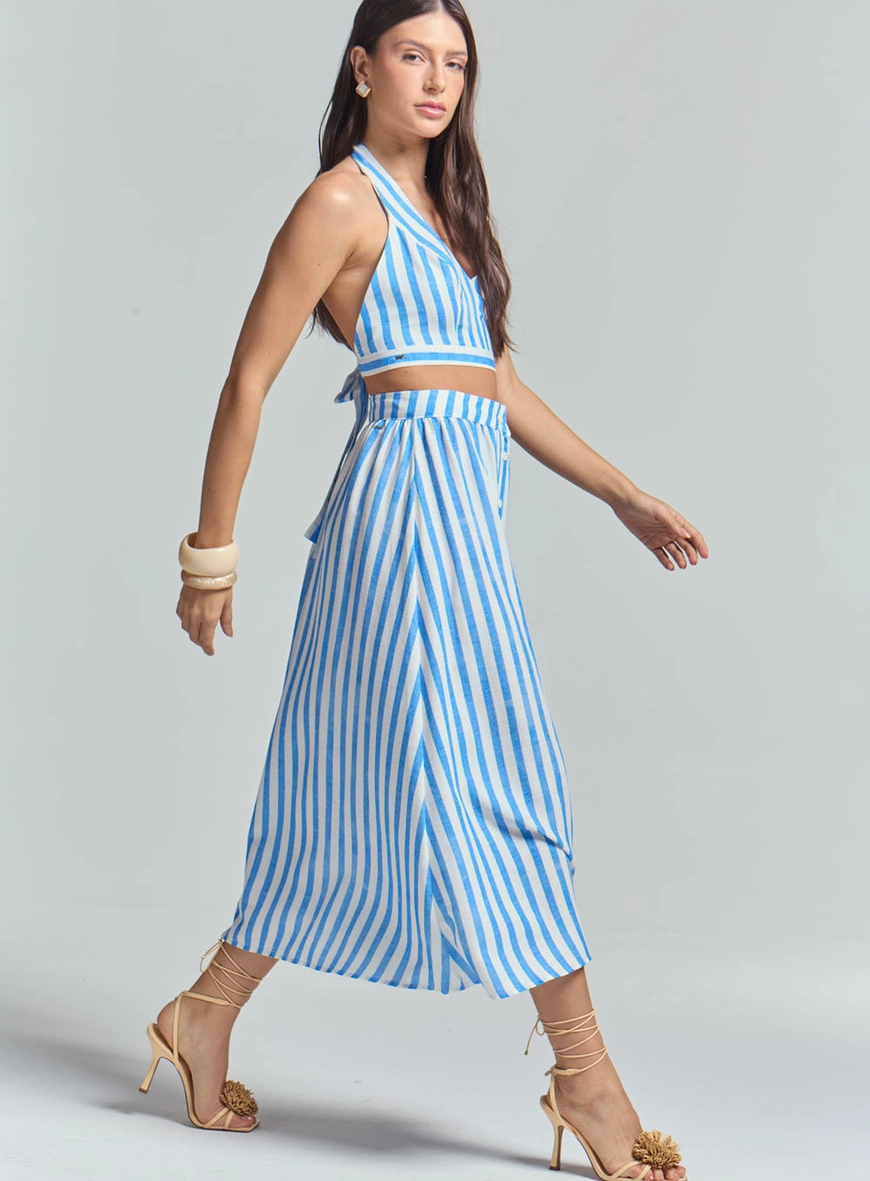 Top Slim Frente Única Com Amarração Estampado Estampados 4