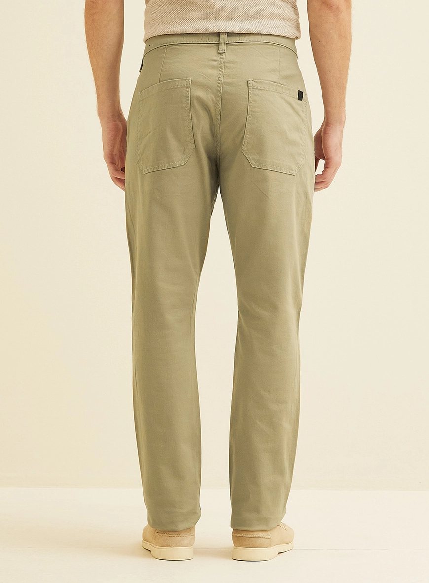Calça Masculina Em Sarja Vitor Verde