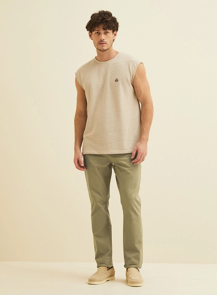 Calça Masculina Em Sarja Vitor