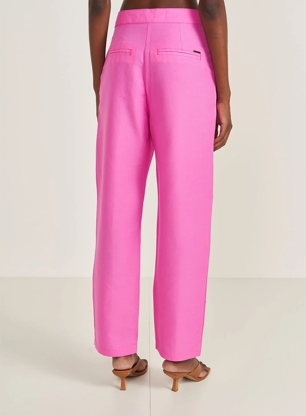 Calça Joana Reta Alfaiataria Rosa