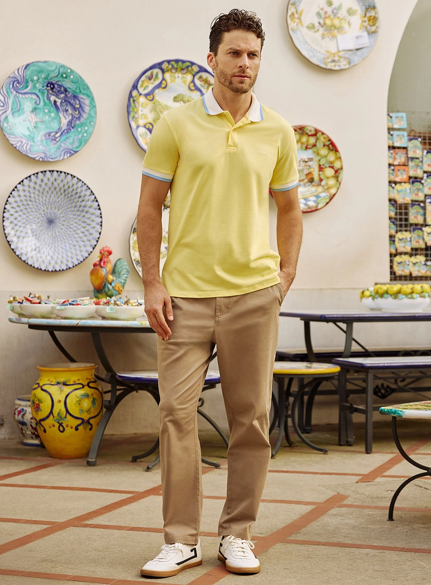 Polo Masculina Slim