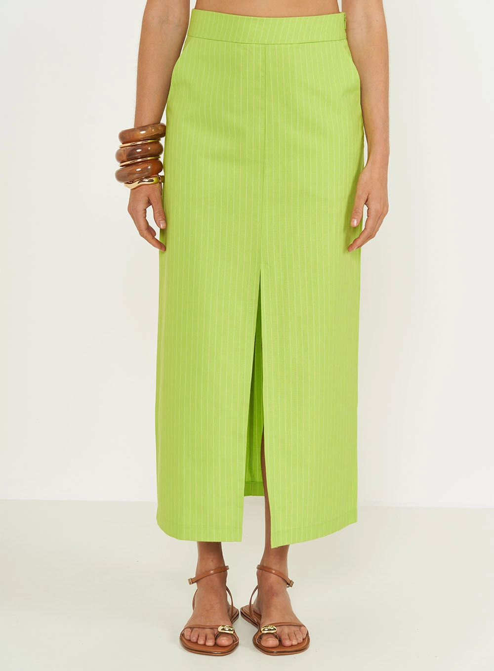 Saia Midi Ricas De Giz Estampados