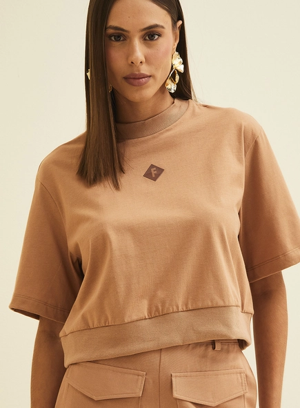 Camiseta Comfort Com Detalhe Em Logo