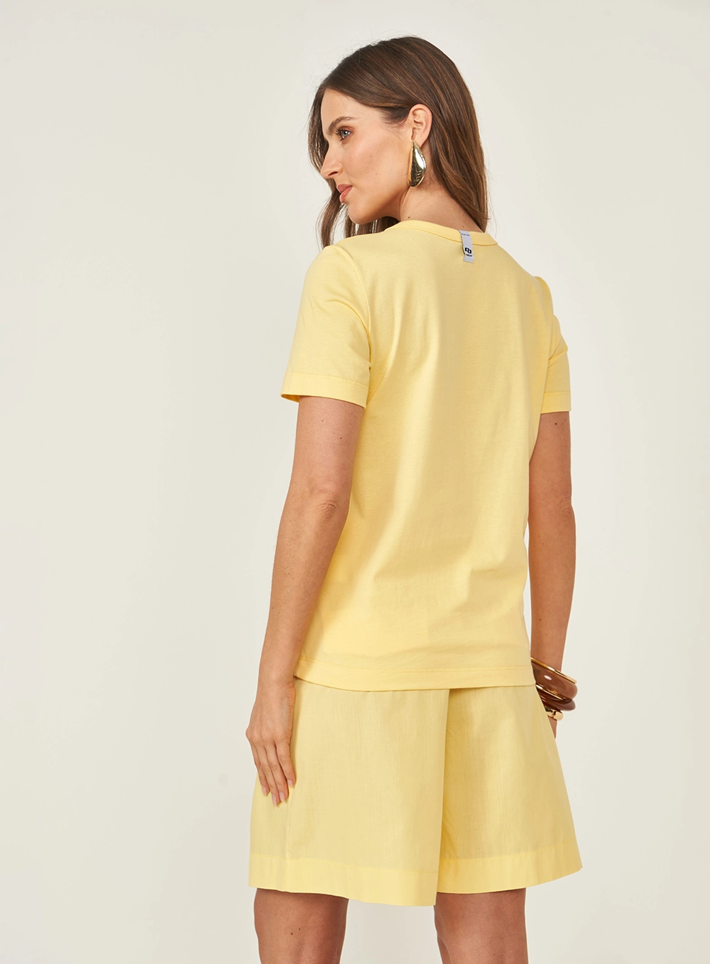 Camiseta Comfort Com Estampa Amarelo