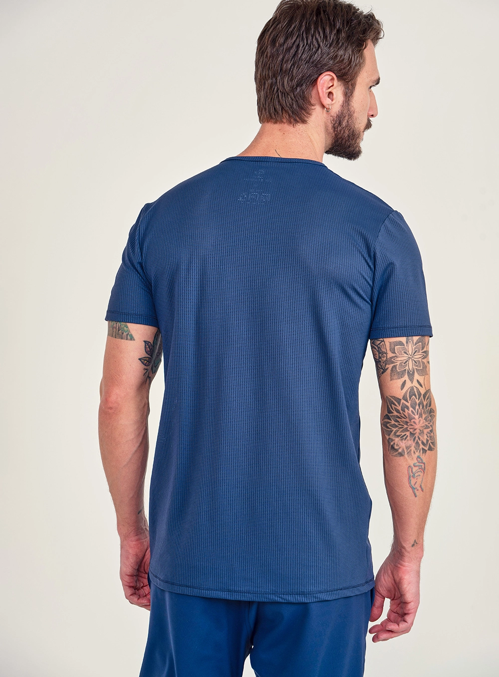 Camiseta Tech Fit Sunblock Slim - Colcci Tech Azul