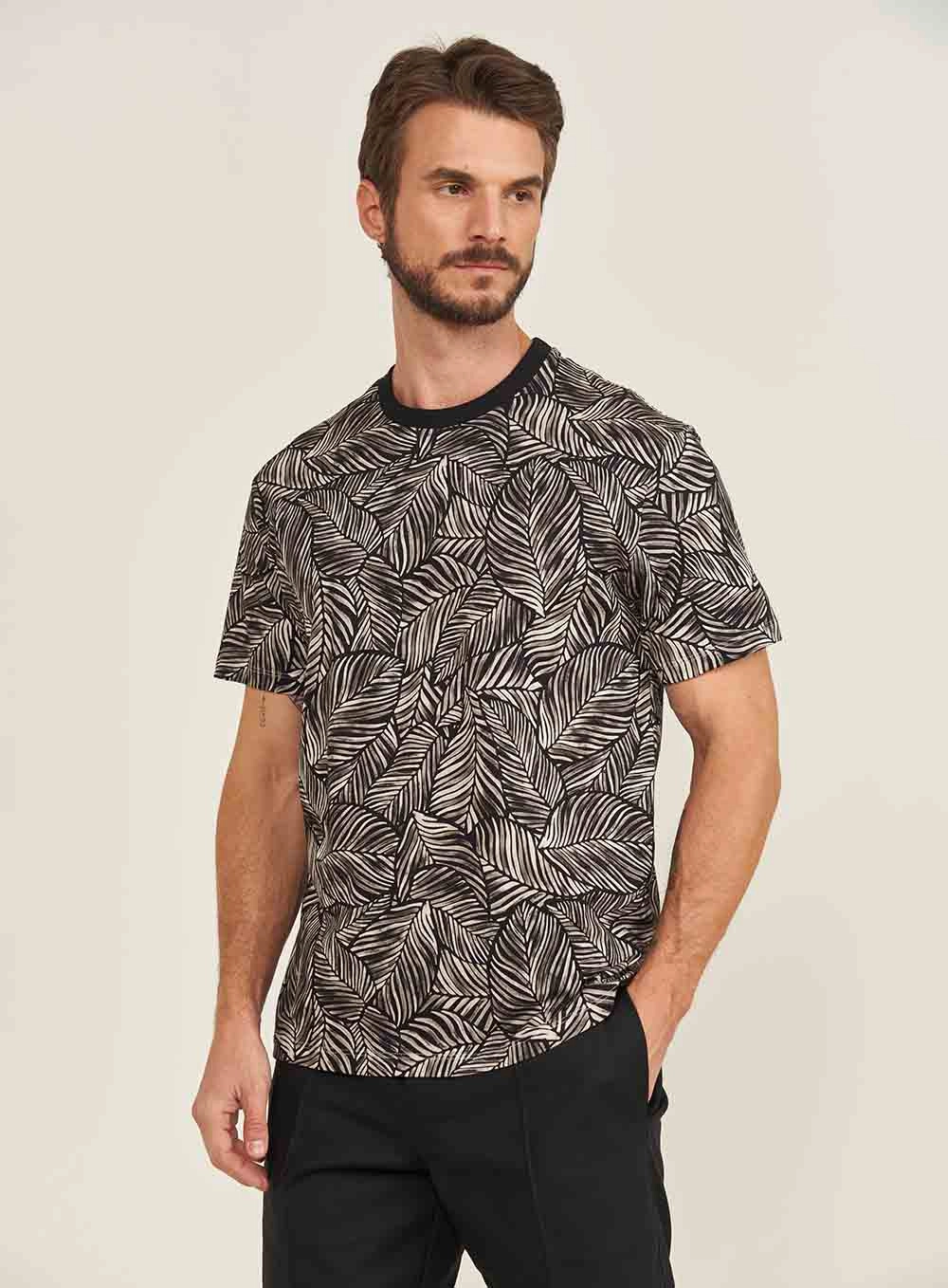 Camiseta Estampada Manga Curta Estampados