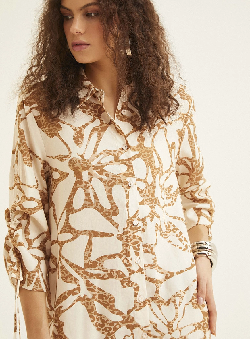 Chemisier Linho Estampado Estampados 3
