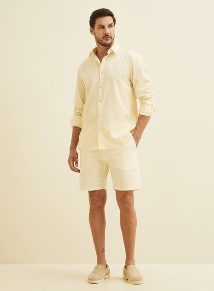Camisa Masculina Relax Com Linho