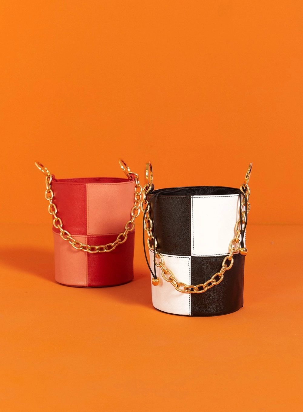 Bolsa Bucket Quadriculada Estampado 6