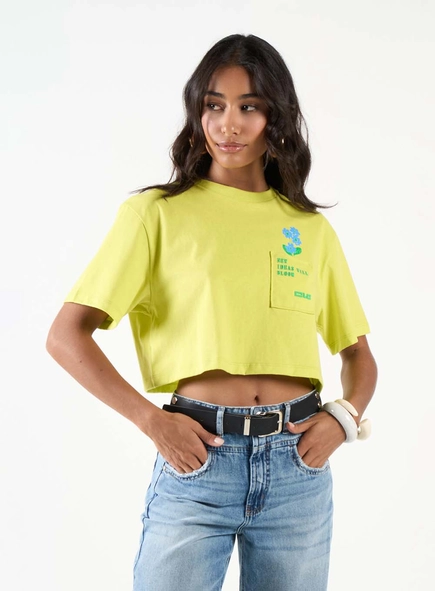 Camiseta Feminina Box Encurtada