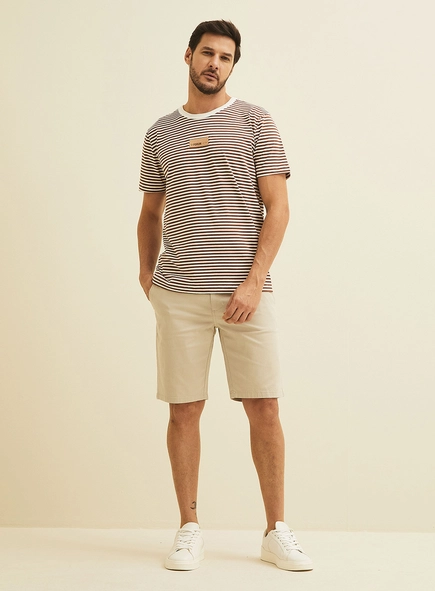Camiseta Masculina New Slim Listrada
