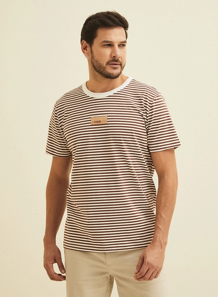 Camiseta Masculina New Slim Listrada