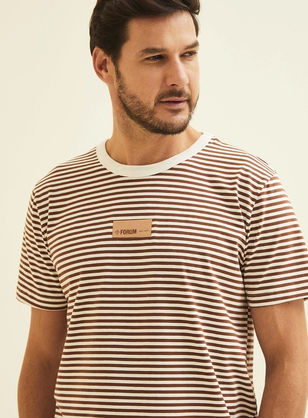 Camiseta Masculina New Slim Listrada