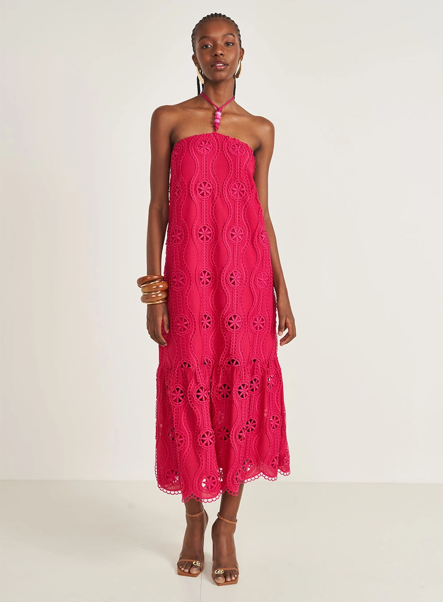 Vestido Midi Laise Halter
