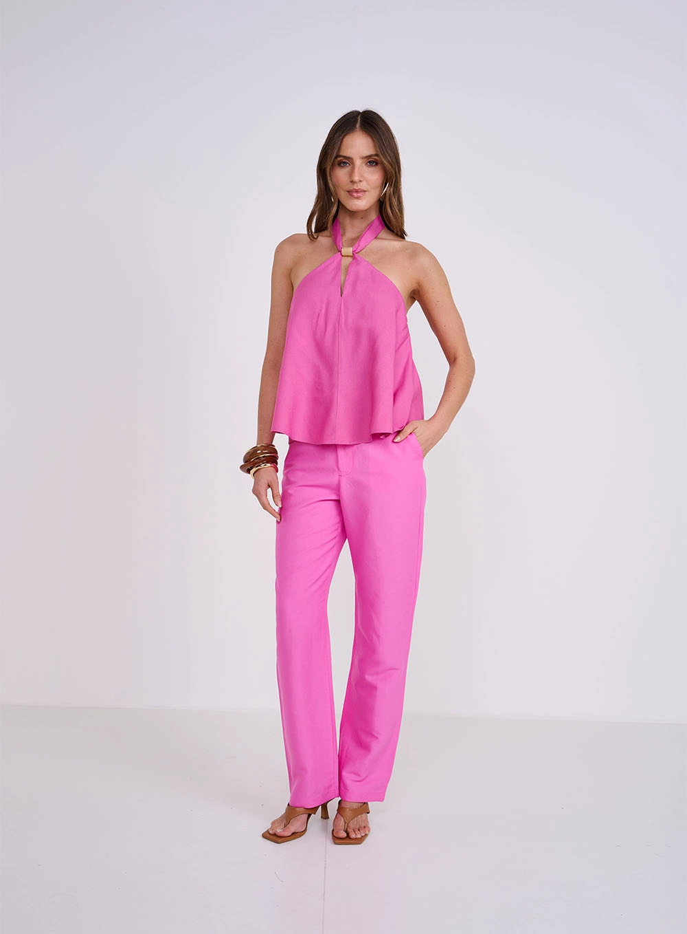 Blusa Comfort Frente Única Rosa
