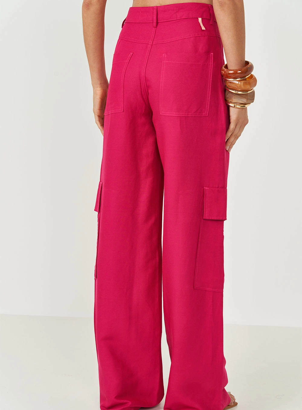 Calça Jade Cargo Rosa