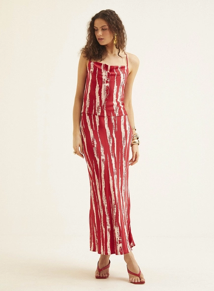 Saia Midi Estampada
