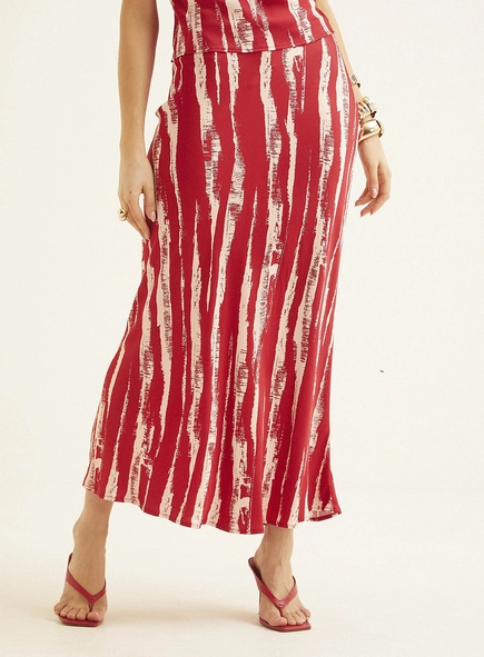 Saia Midi Estampada