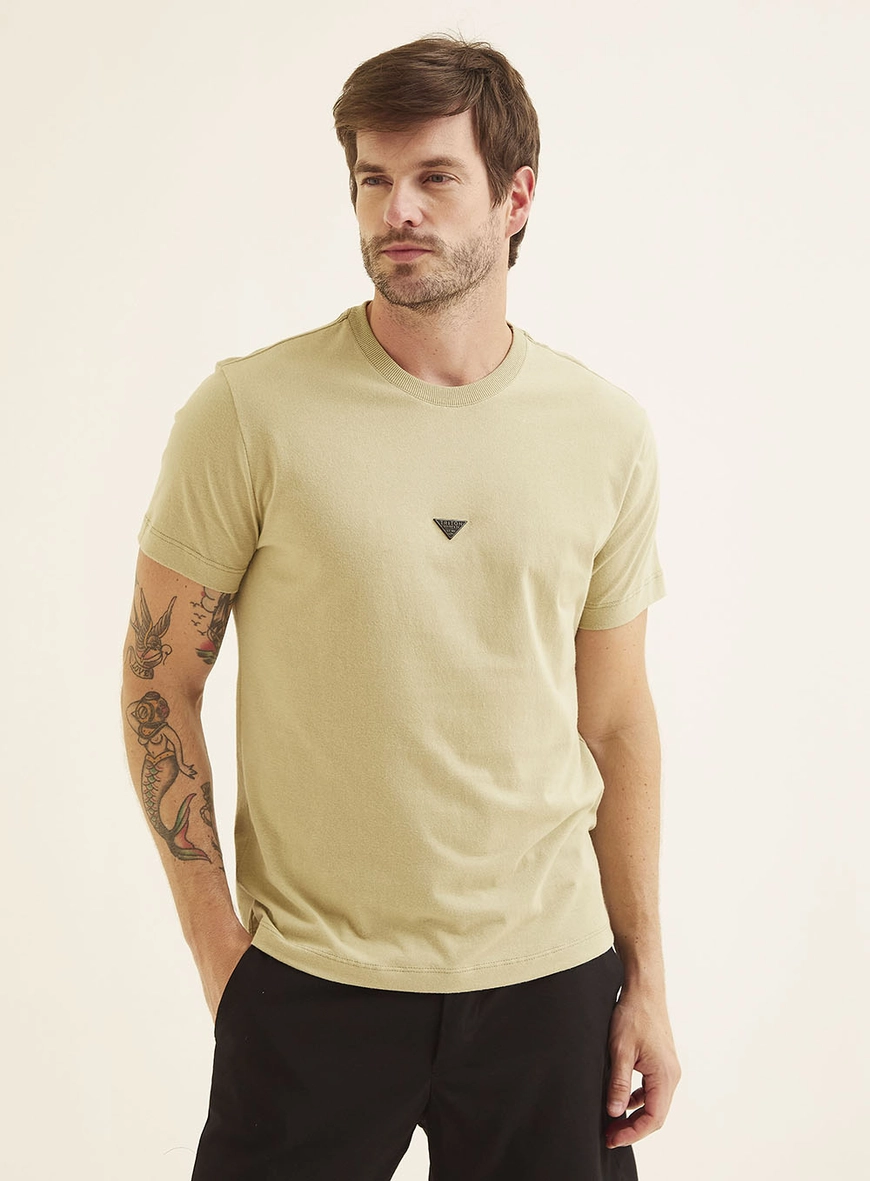 Camiseta Masculina Básica Fit Verde 2