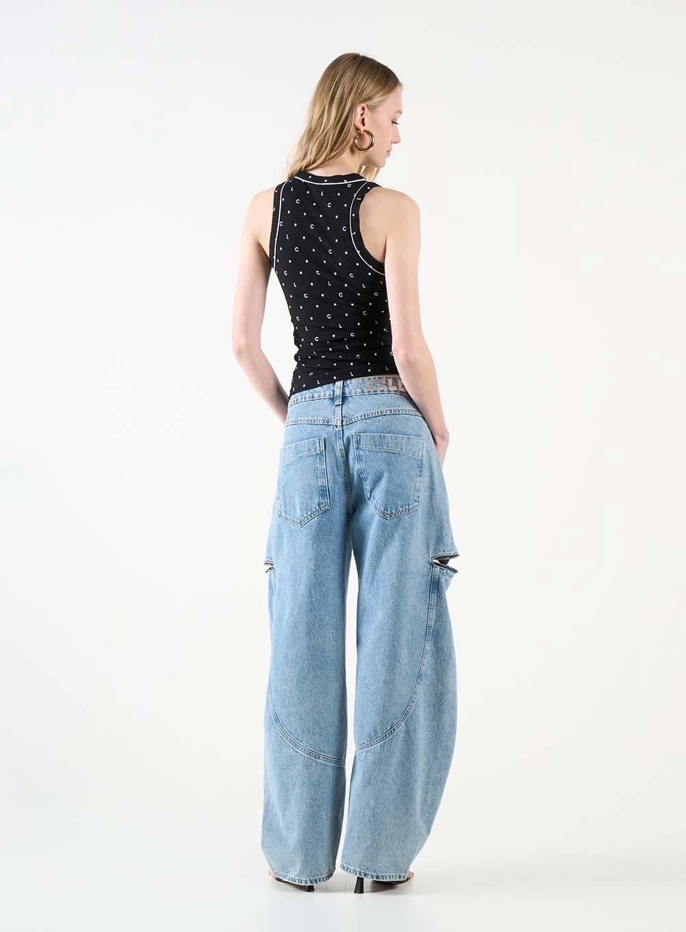 Regata Feminina Small Estampada Preto 3