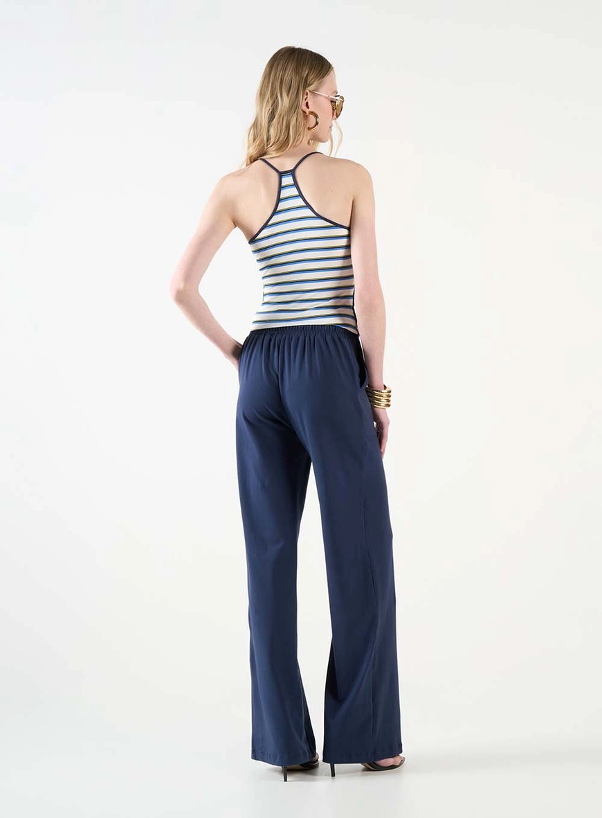 Regata Feminina Slim Estampada Em Listras Estampados 4