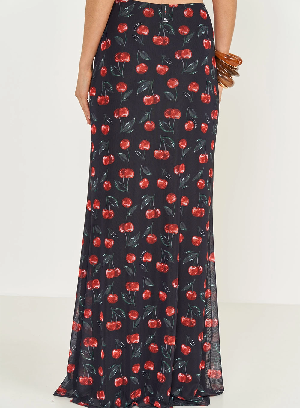 Saia Longa Em Tule Estampada Estampados