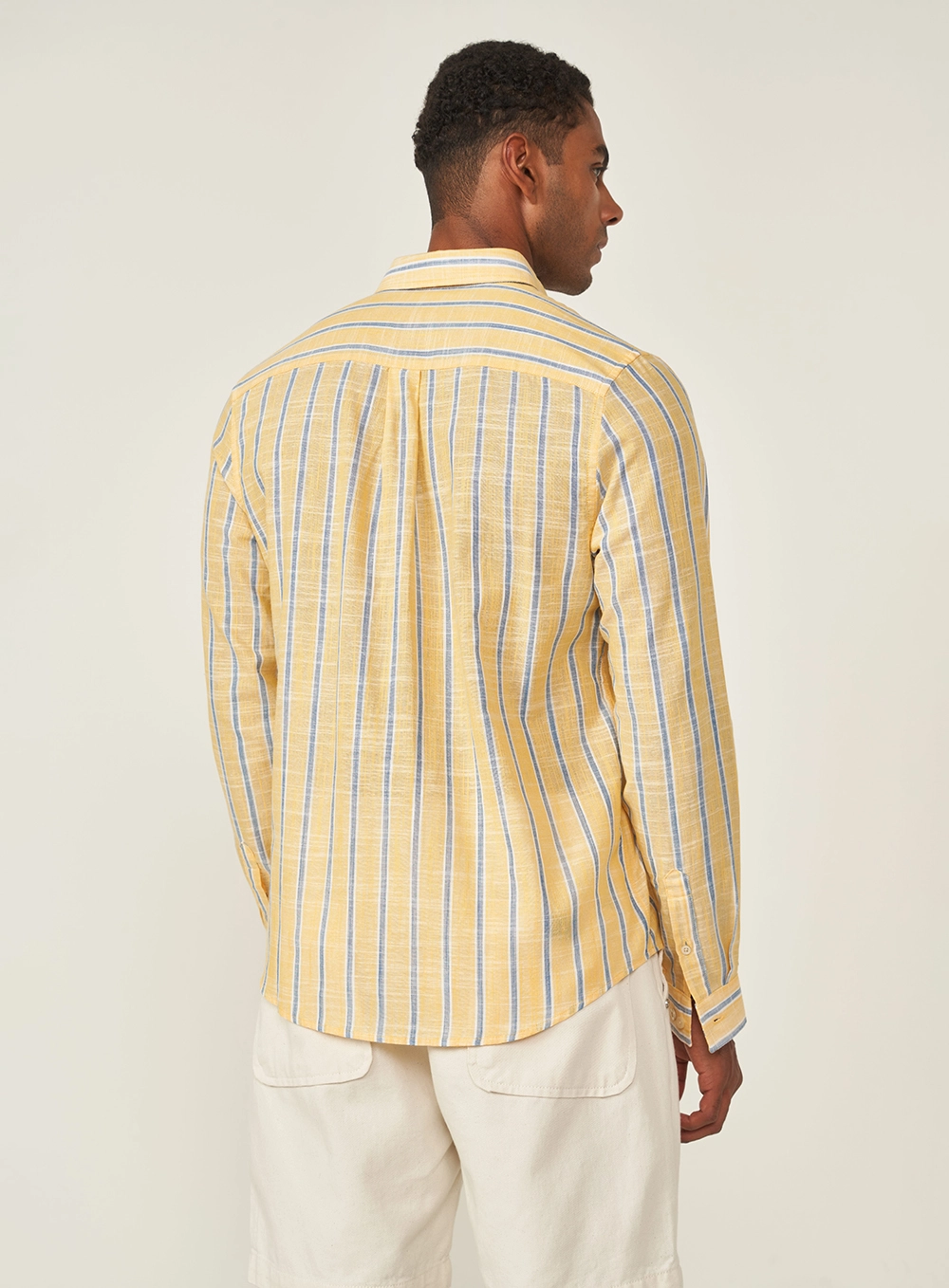 Camisa Listrada Manga Longa Relax Estampados