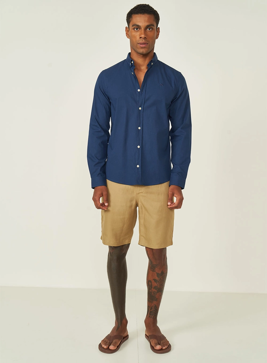 Camisa Masculina Relax Manga Longa