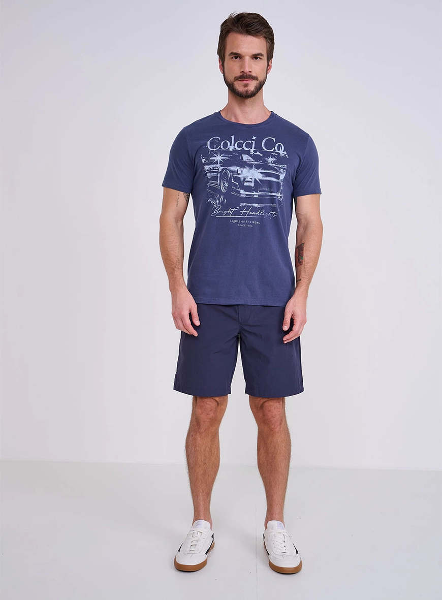 Camiseta Slim Manga Curta Masculina