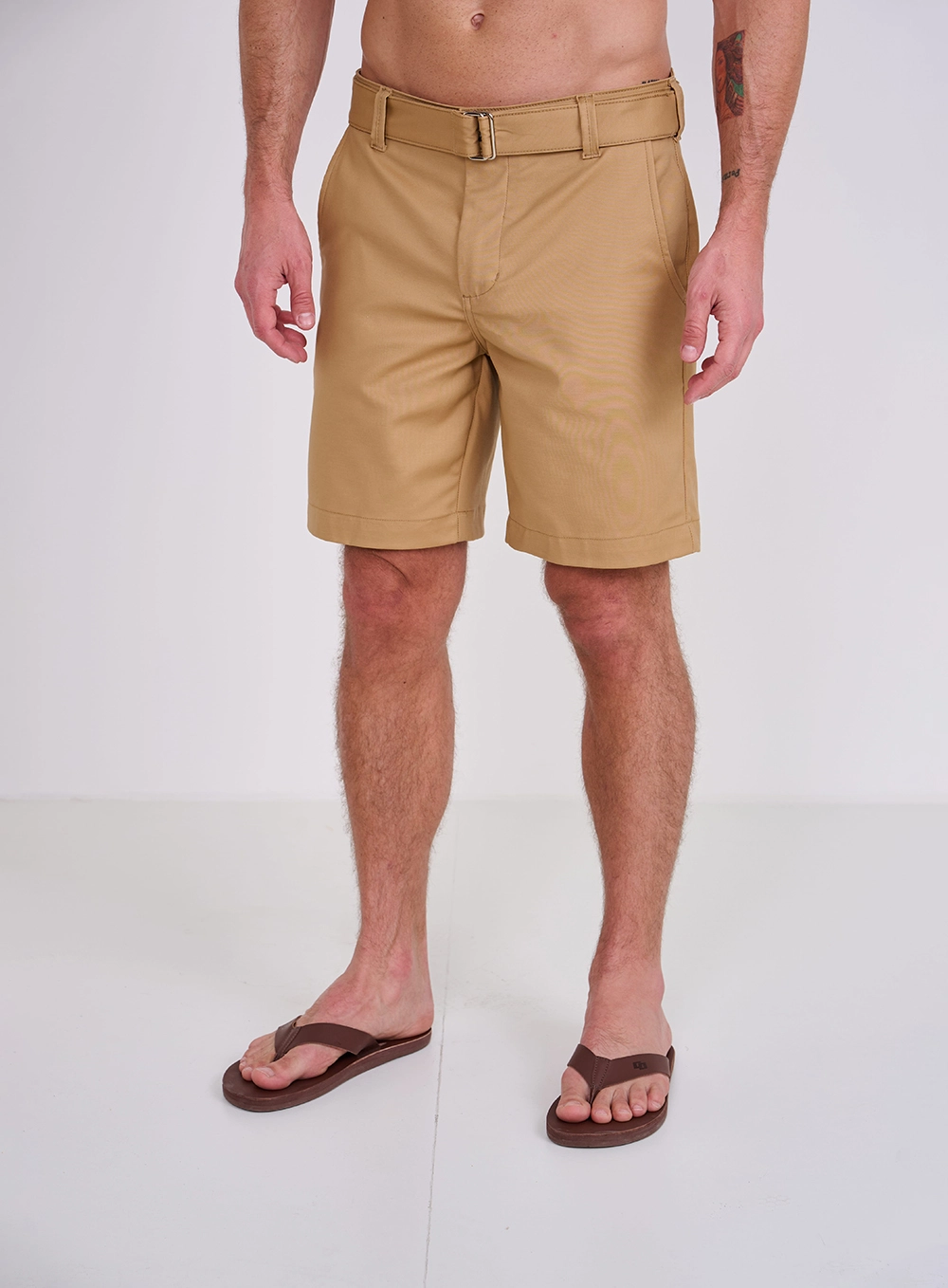 Bermuda Masculina New Chino Bege