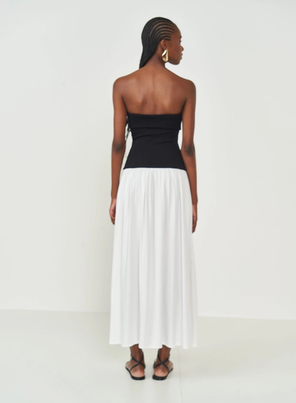 Vestido Justo Duo Color Off