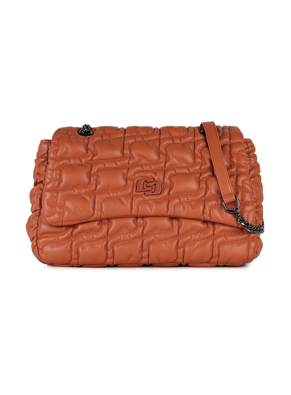 Bolsa Colcci Fem Matelasse M Laranja