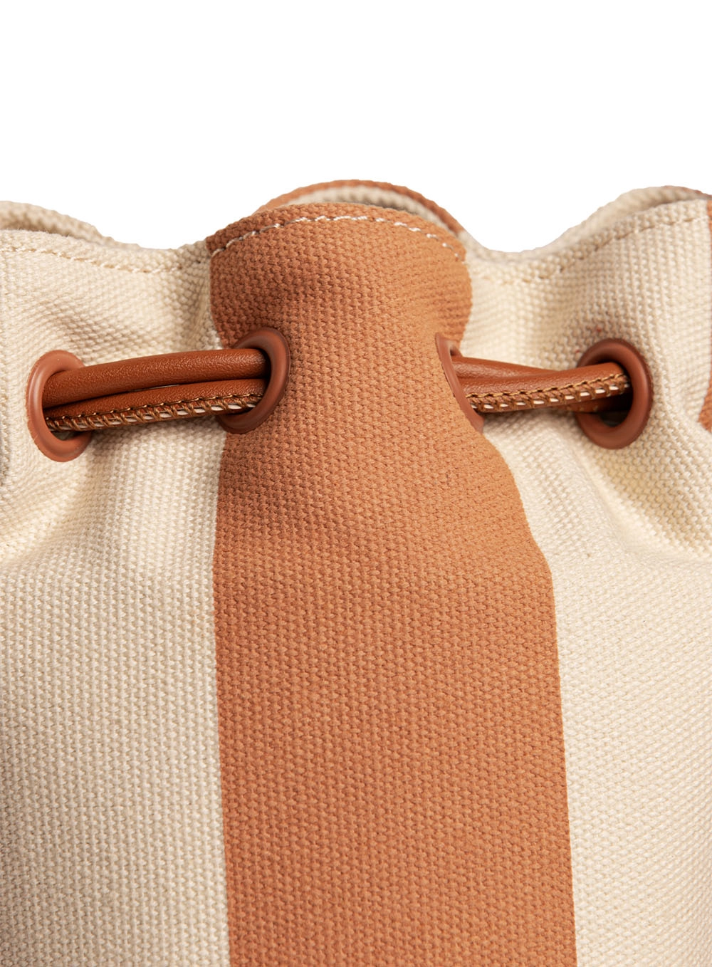 Bolsa Bucket Listrada Resort Caramelo