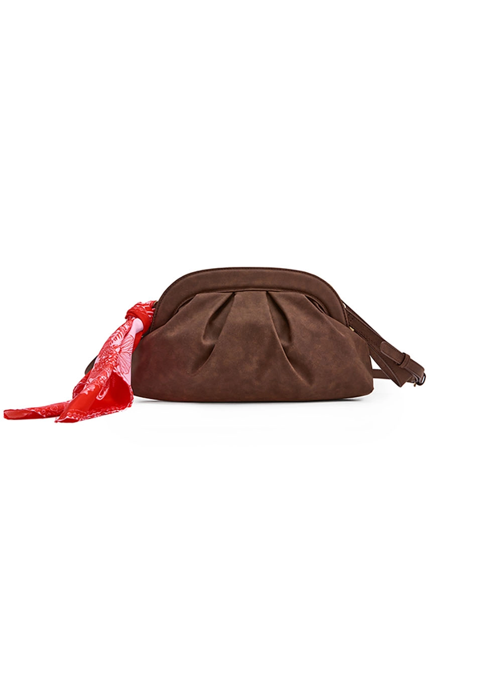 Bolsa Colcci Fem Maxi Clutch Suede Café