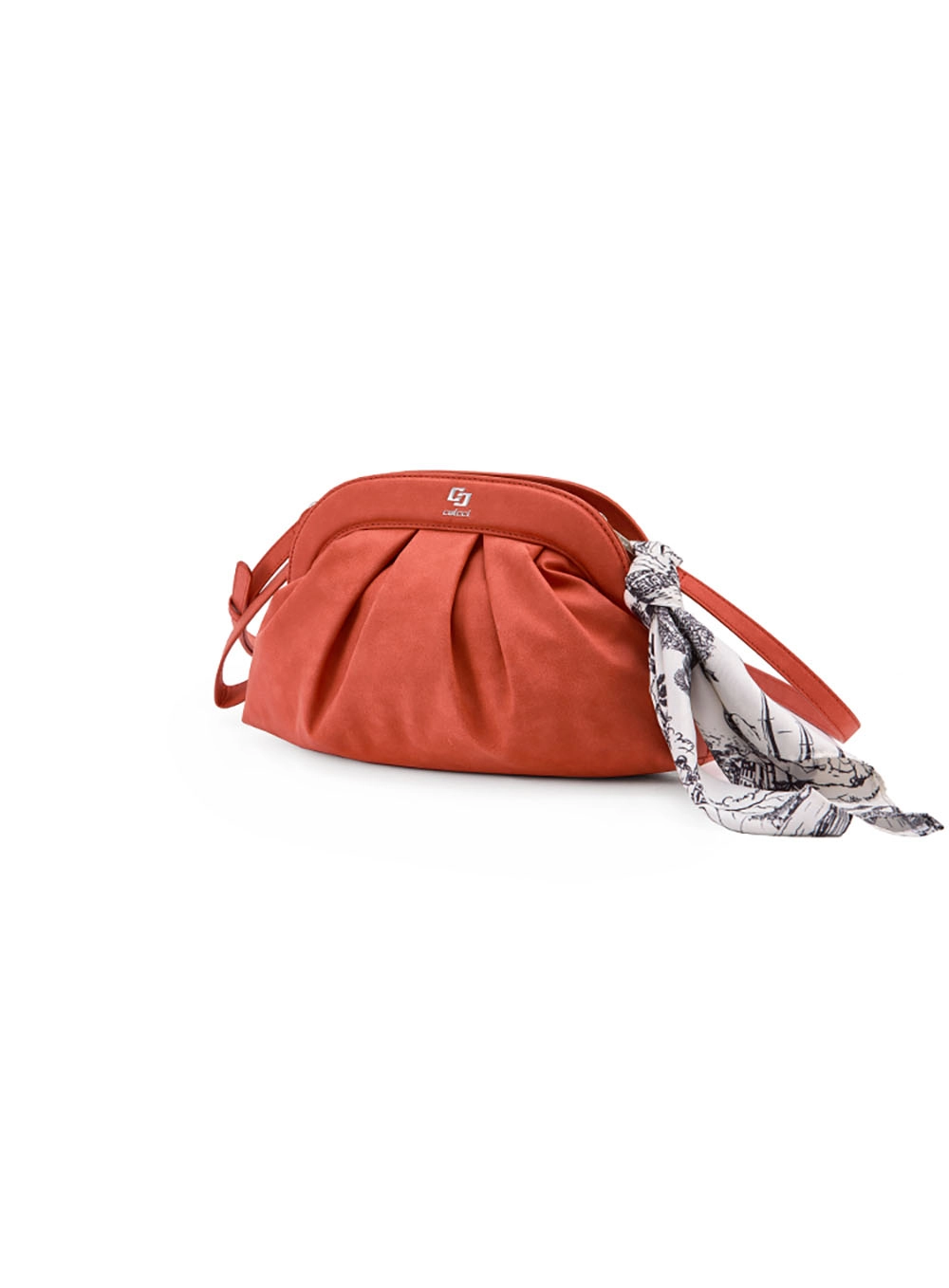Bolsa Colcci Fem Maxi Clutch Suede Laranja