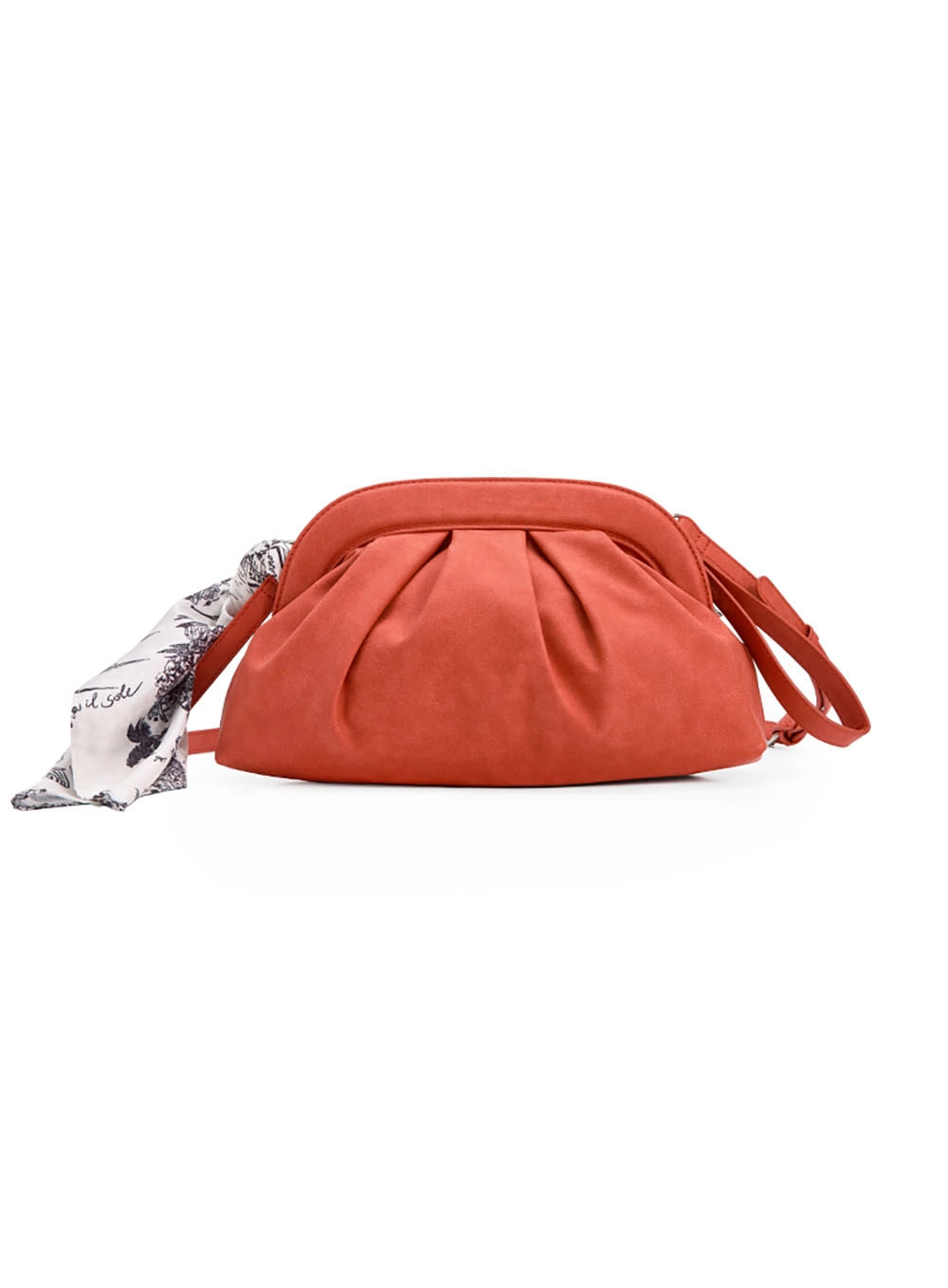 Bolsa Colcci Fem Maxi Clutch Suede Laranja