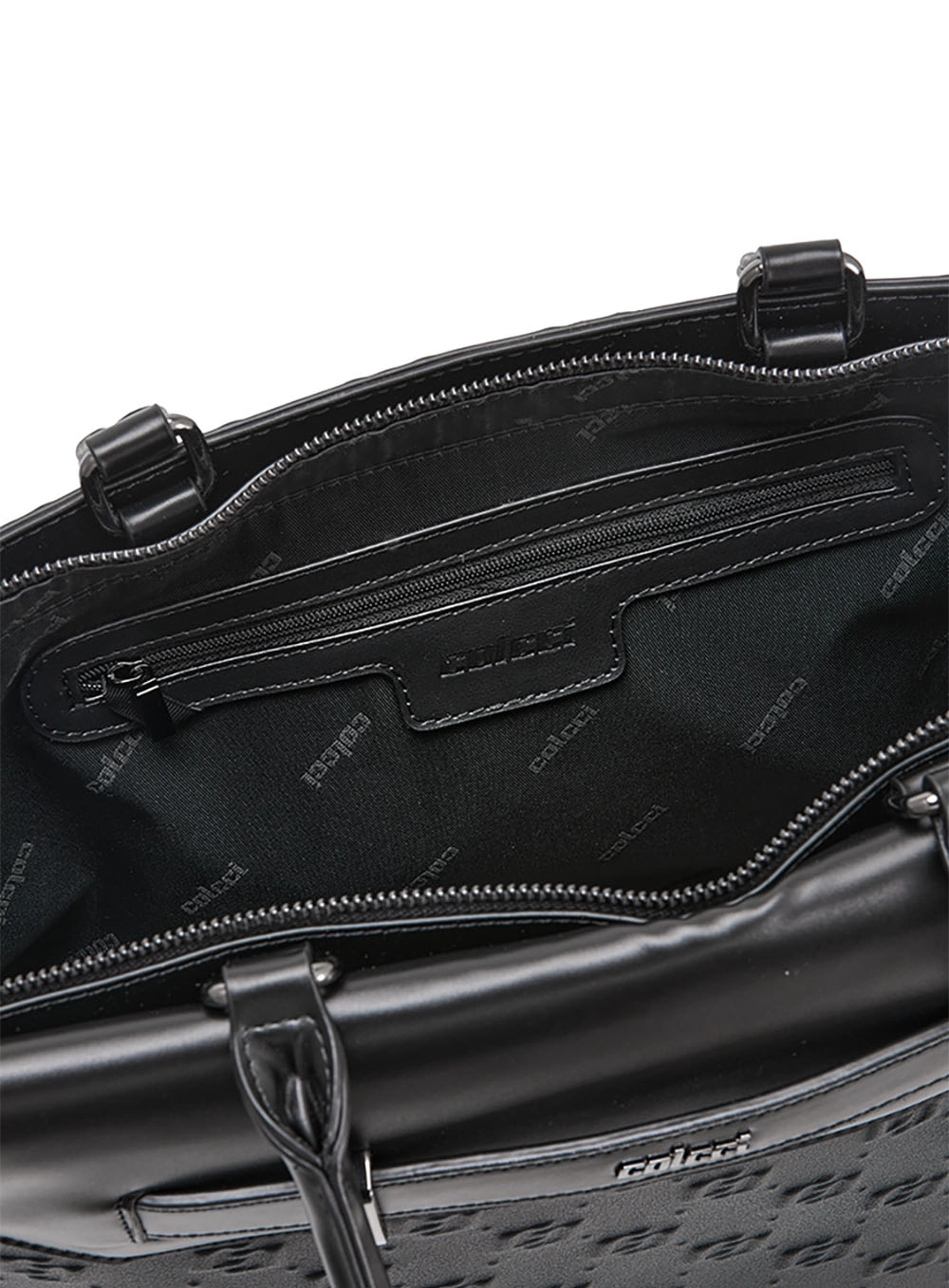 Bolsa Tote Estruturada Monograma Preto