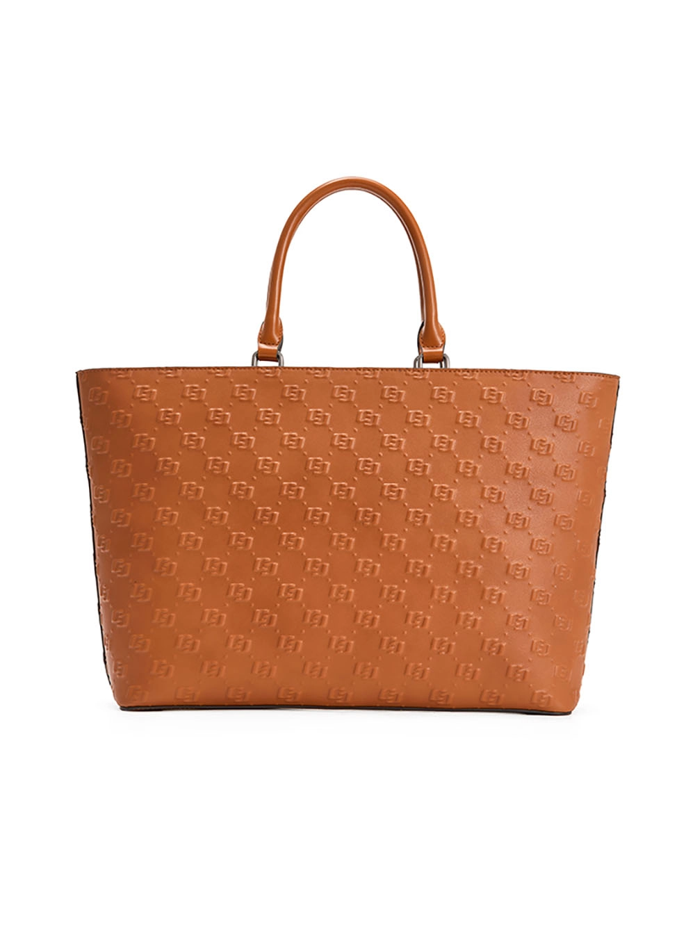 Bolsa Tote Estruturada Monograma Caramelo