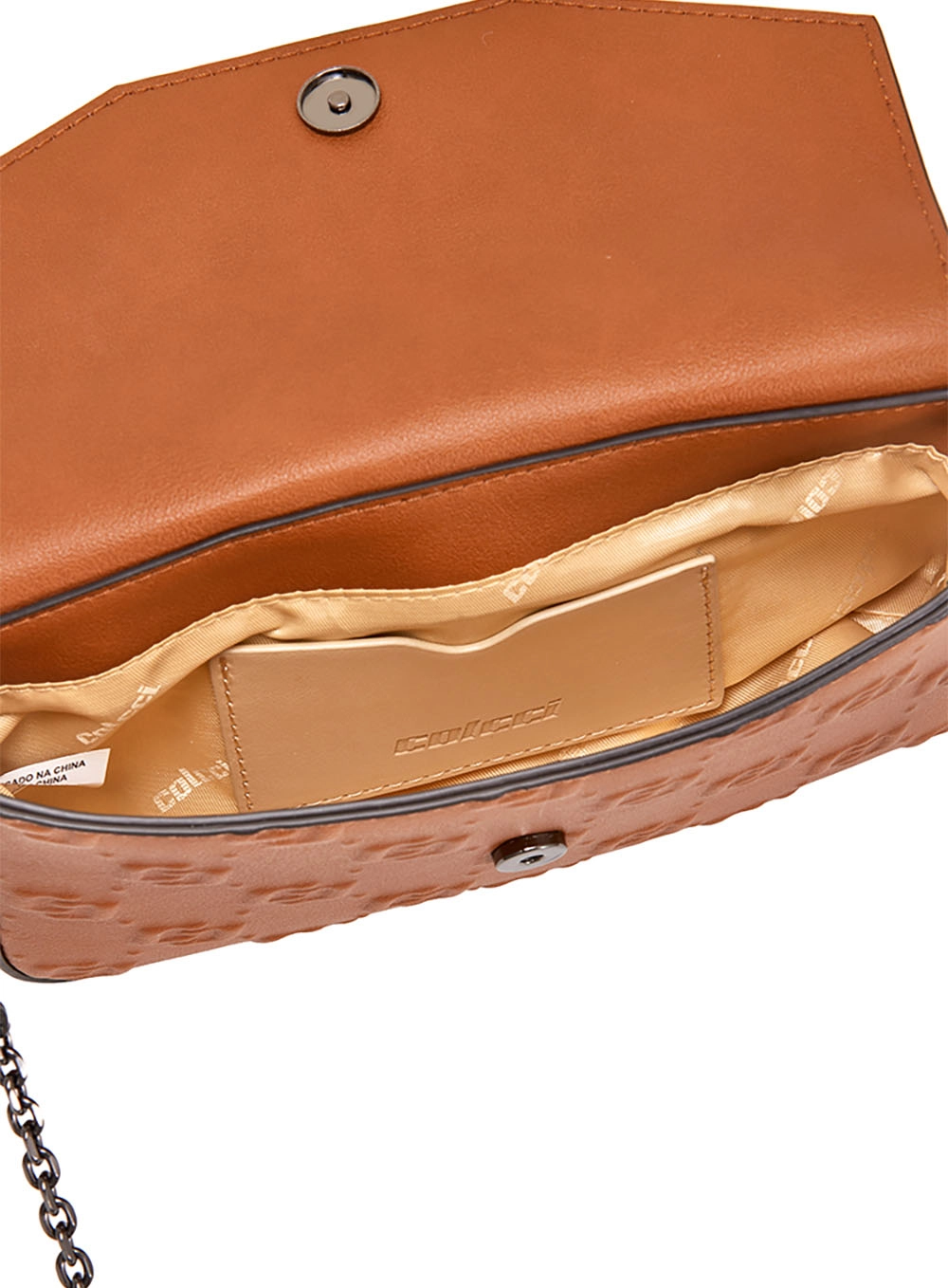 Bolsa Colcci Fem Crossbody Gravação Caramelo