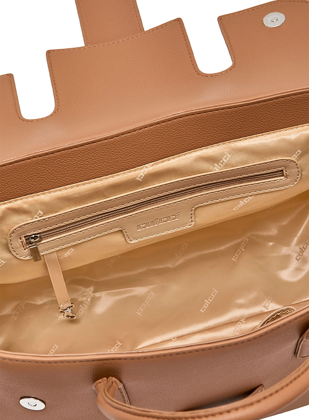 Bolsa Colcci Fem Tote Mini Floater Marrom Evermore